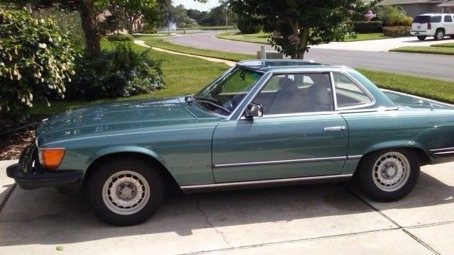 1982 Teal Mercedes-Benz SL-Class Convertible