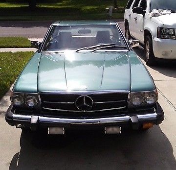 1982 Teal Mercedes-Benz SL-Class Convertible