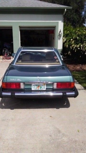 1982 Teal Mercedes-Benz SL-Class Convertible