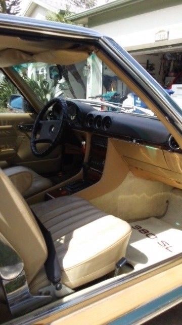 1982 Teal Mercedes-Benz SL-Class Convertible