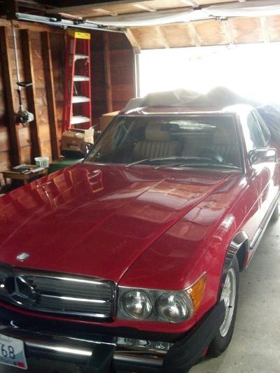 1982 Red Mercedes-Benz 300-Series Convertible