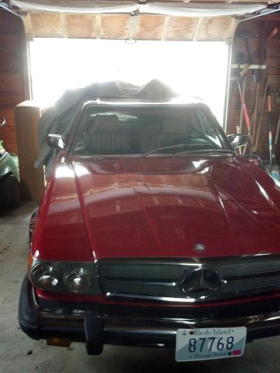 1982 Red Mercedes-Benz 300-Series Convertible