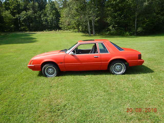 1982 Red Ford Mustang Coupe