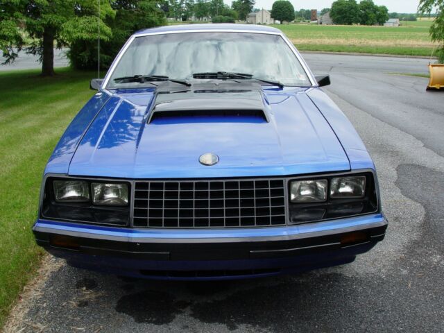 1982 Blue Ford Mustang Coupe