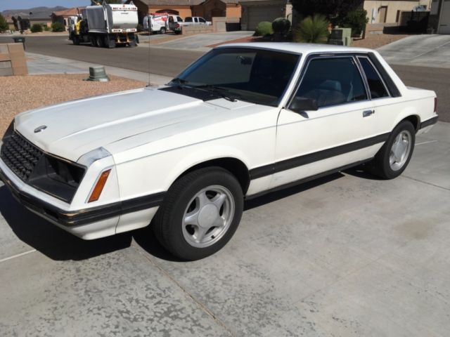 1982 White Ford Mustang Coupe