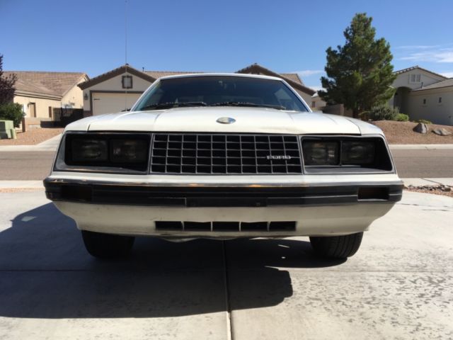 1982 White Ford Mustang Coupe