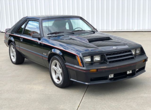 1982 Black Ford Mustang Hatchback