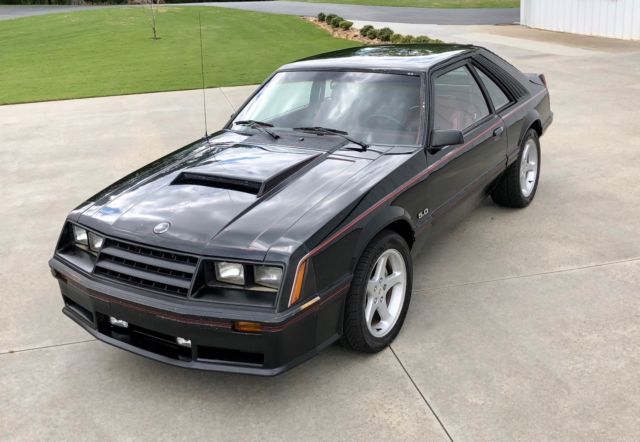 1982 Black Ford Mustang Hatchback