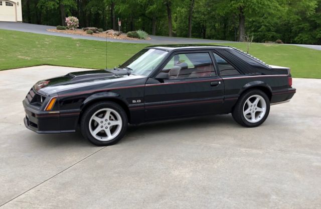 1982 Black Ford Mustang Hatchback