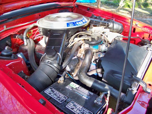 1982 Red Ford Mustang Hatchback