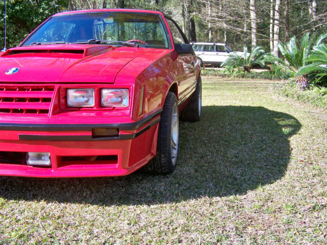 1982 Red Ford Mustang Hatchback
