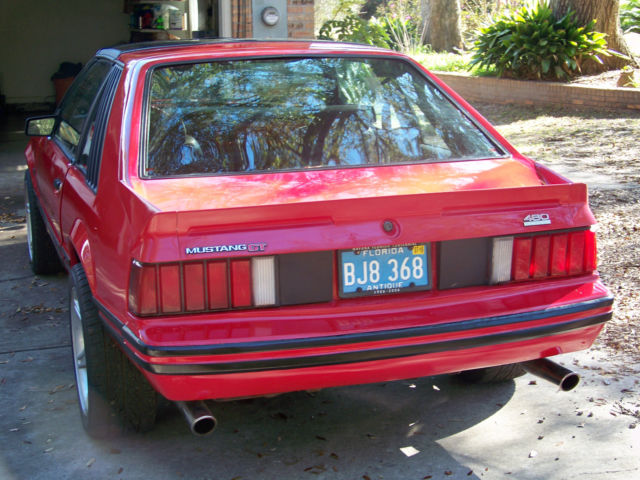 1982 Red Ford Mustang Hatchback