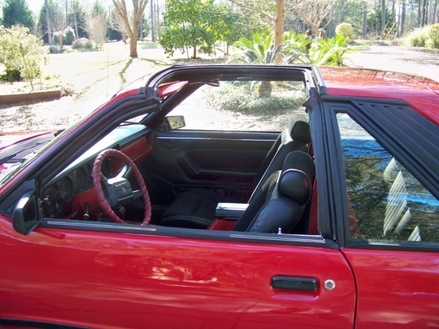 1982 Red Ford Mustang Hatchback