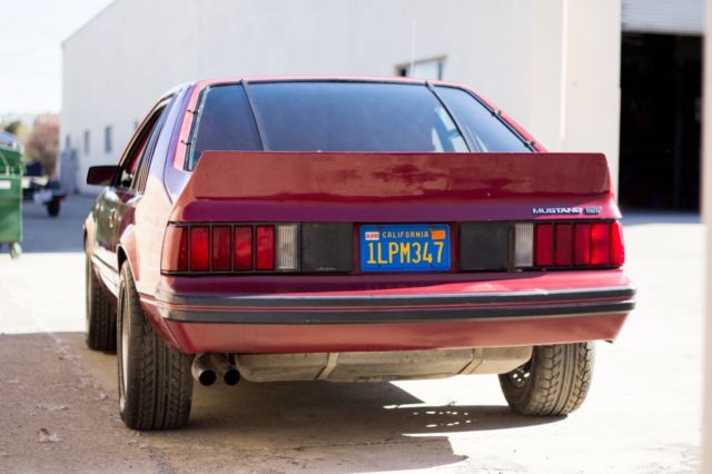 1982 Red Ford Mustang Coupe