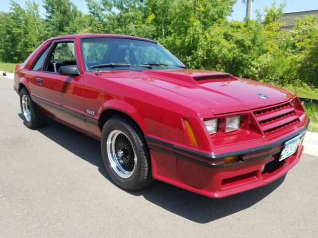 1982 Red Ford Mustang