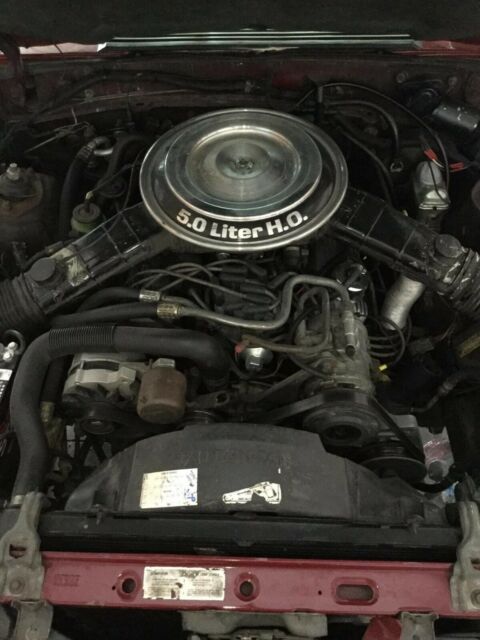 1982 Red Ford Mustang