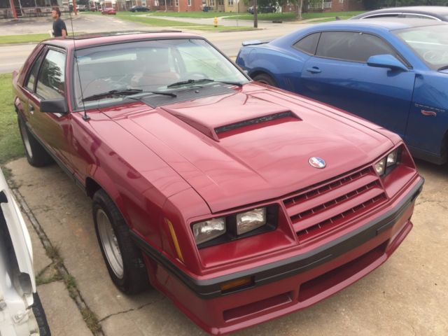 1982 Red Ford Mustang Hatchback