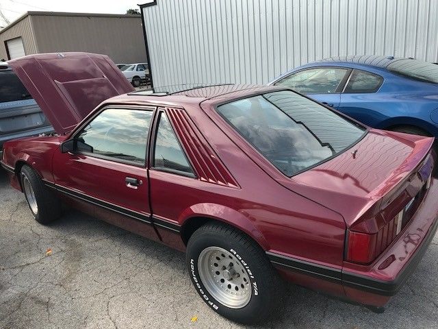 1982 Red Ford Mustang Hatchback