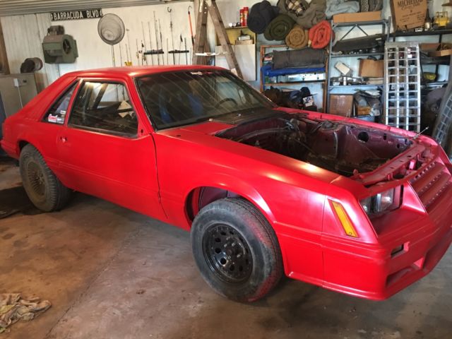 1982 Red Ford Mustang