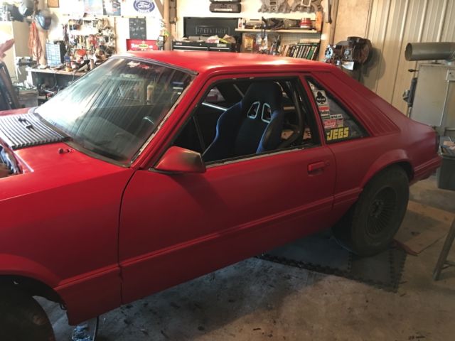 1982 Red Ford Mustang