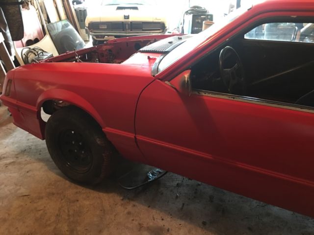 1982 Red Ford Mustang
