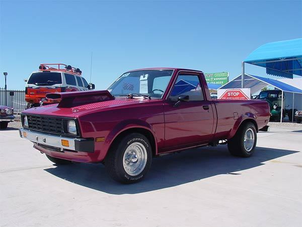 1982 Red Plymouth Pro Street truck