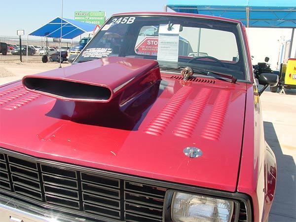 1982 Red Plymouth Pro Street truck