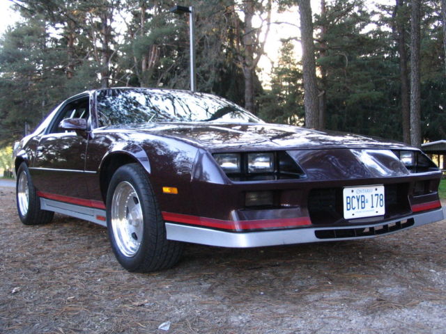 1982 Burgundy Chevrolet Camaro Coupe