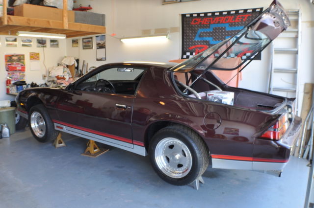 1982 Burgundy Chevrolet Camaro Coupe