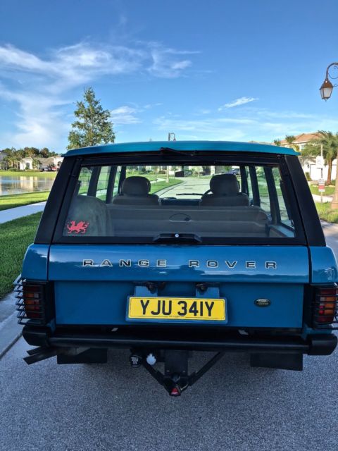 1982 Tuscan Blue Land Rover Range Rover Cab & Chassis