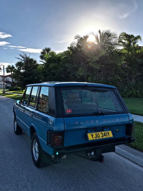 1982 Tuscan Blue Land Rover Range Rover Cab & Chassis