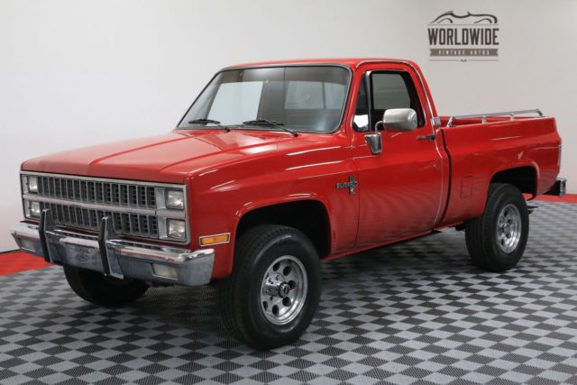 1982 Red Chevrolet K10