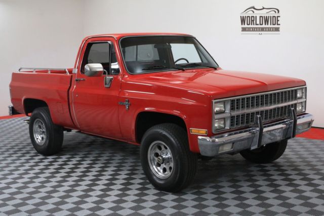 1982 Red Chevrolet K10