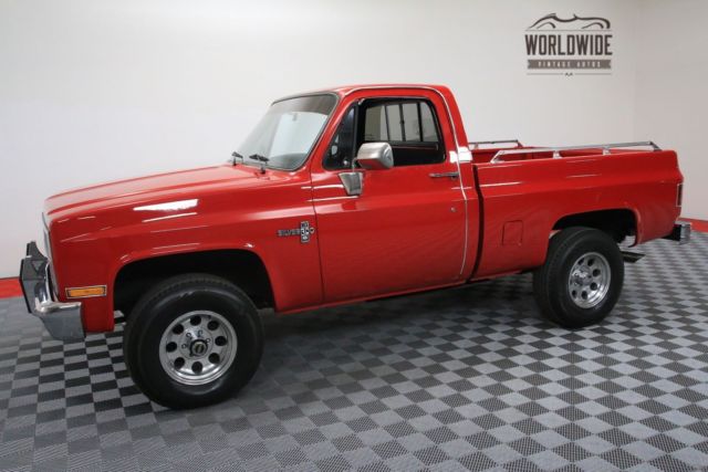 1982 Red Chevrolet K10
