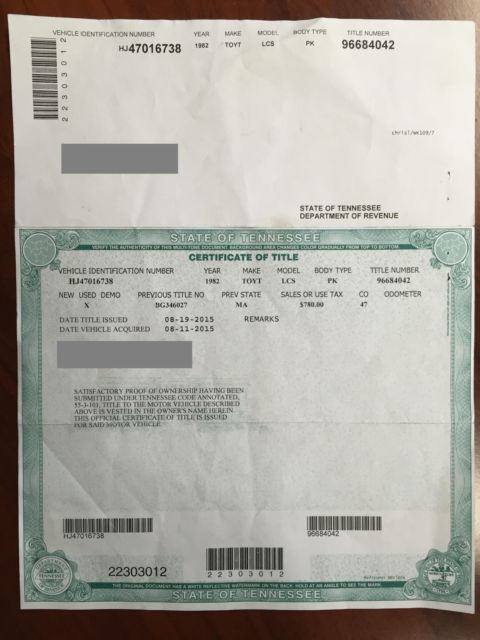 1982 Blue Toyota Land Cruiser Truck