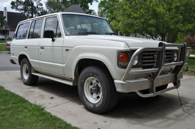 1982 White Toyota Land Cruiser SUV