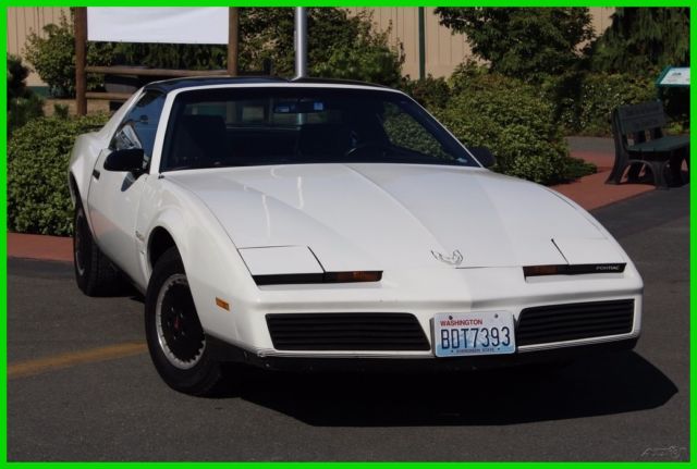 1982 White Pontiac Firebird Coupe