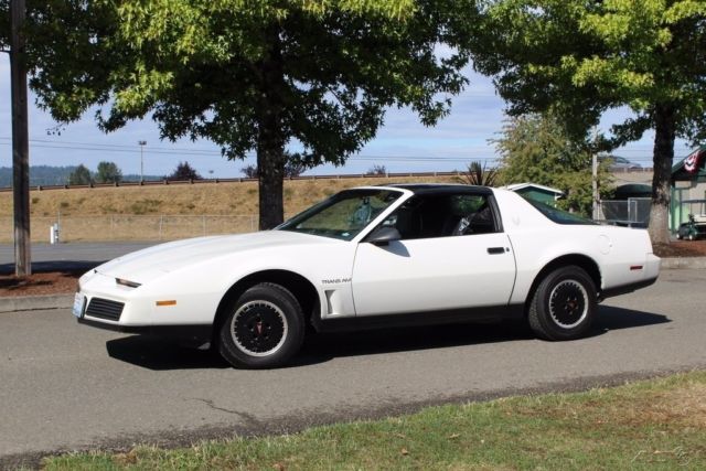 1982 White Pontiac Firebird Coupe