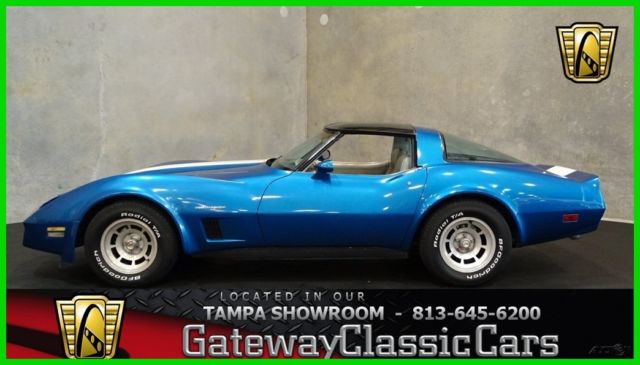 1982 Blue Chevrolet Corvette Coupe
