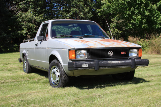 1982 Silver Volkswagen Pickup Standard Cab Pickup