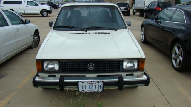 1982 White Volkswagen Rabbit Standard Cab Pickup