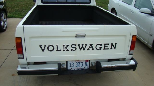 1982 White Volkswagen Rabbit Standard Cab Pickup