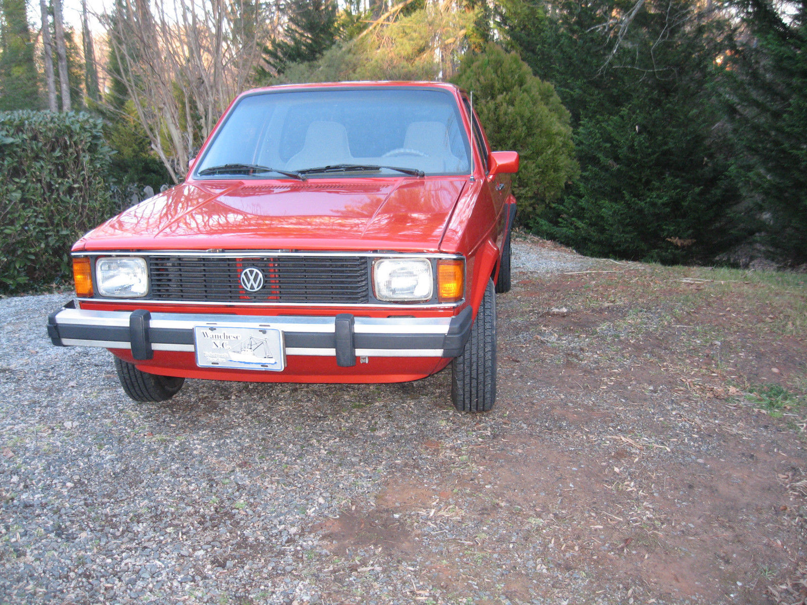 1982 ORANGE MET Volkswagen Rabbit PICK UP