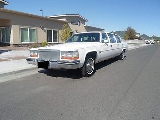 1982 White Cadillac DeVille Sedan