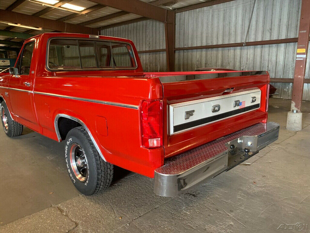 1982 Red Ford F-100 Pickup Truck