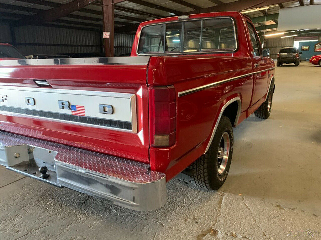1982 Red Ford F-100 Pickup Truck