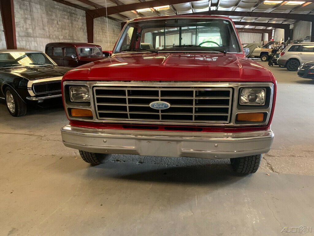 1982 Red Ford F-100 Pickup Truck