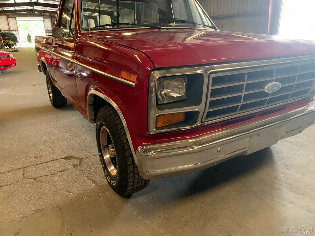 1982 Red Ford F-100 Pickup Truck