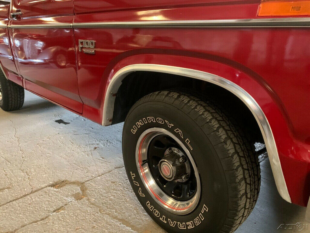 1982 Red Ford F-100 Pickup Truck
