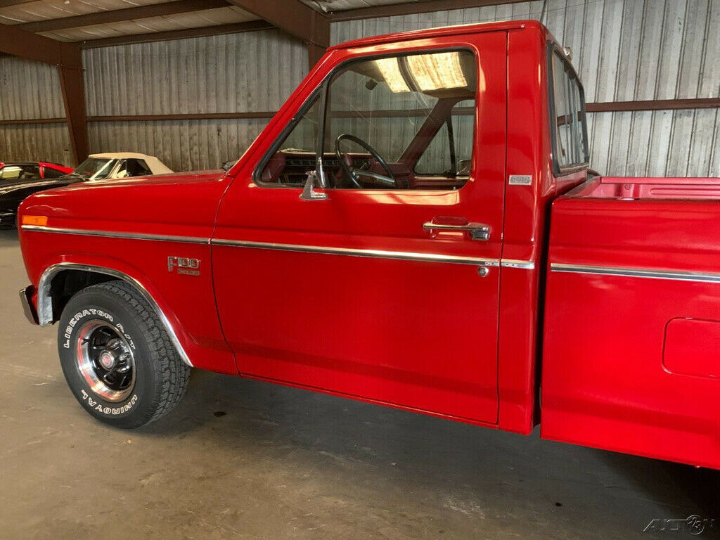 1982 Red Ford F-100 Pickup Truck